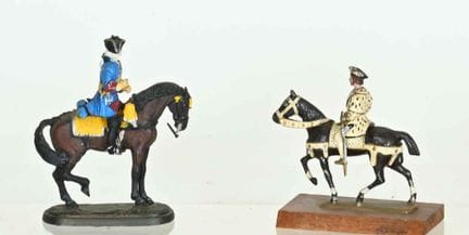 Two lead horsemen, in excellent condition:
 - Fran
