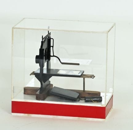 MARINONI.
Maquette d'une presse à épreuve dite "Ma