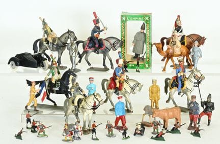 A 36-piece plastic set, including infantry and cav