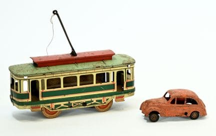 OROBR, made in Germany.
Mechanical trolley, circa 