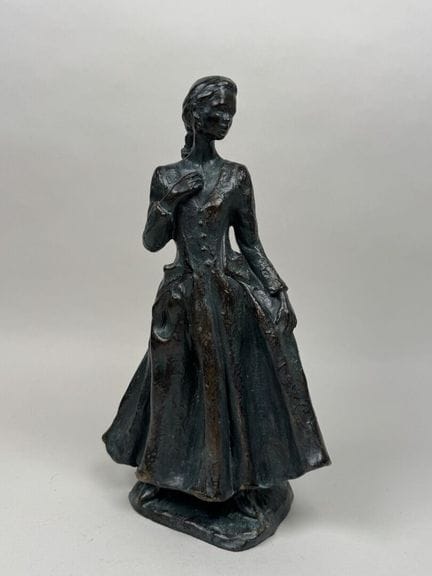 Scuola del XX secolo.
Donna con treccia.
Scultura 
