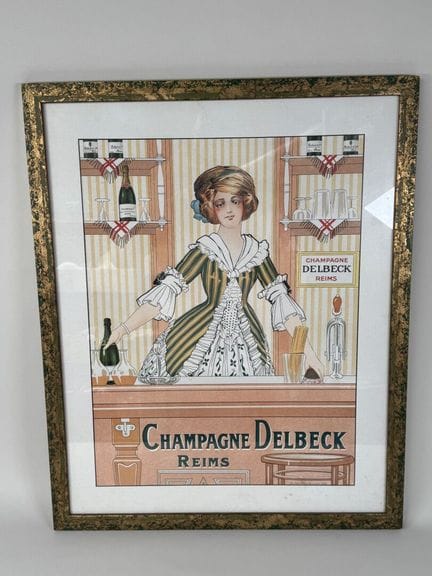 "DELBECK Champagne, Reims."
Printed by Max CREMNIT
