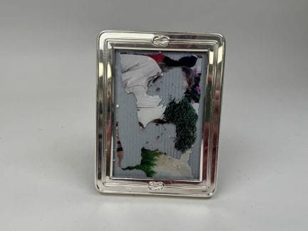 CHRISTOFLE.
Silver plated metal picture frame or p