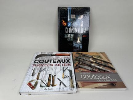 Set of 3 books:
- "Art Knives" - Gilles BONGRAIN.

