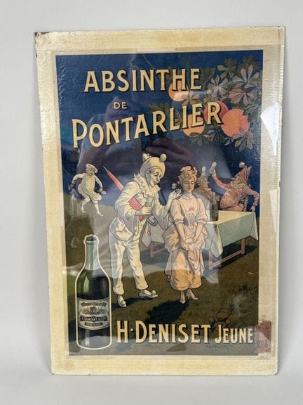 "Absinthe from PONTARLIER" - "H. DENISET Jeune".
L