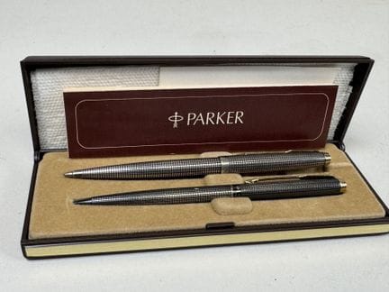 PARKER.
CAP &amp; BARREL.
Foreign silver and gilt 