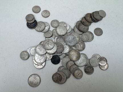 Umfangreiche Sammlung von Silbermünzen, darunter 1
