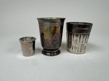 Set aus 950/1000er Silber, Minerva-Punzierung, bes