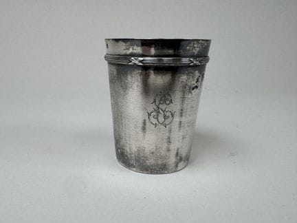 Timbale aus 950/1000er Silber, Minerva-Punzierung,