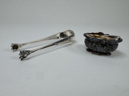 Set aus 950/1000er Silber, Minerva-Punzierung, bes