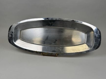 Stainless steel "torpedo" dishes.
60 x 24 cm.
(sho