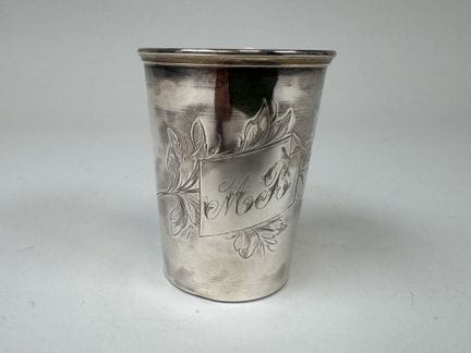 950/1000 silver goblet, Minerva hallmark, with a c