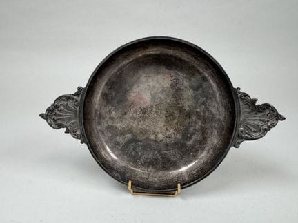 950/1000 silver bowl, Minerva hallmark, with two h