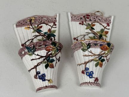 SARREGUEMINES
Par de jarrones para flores de barbo