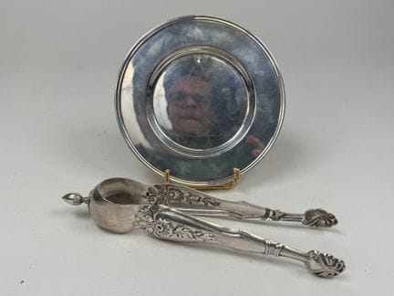 Pinza para el azúcar, probablemente de plata extra