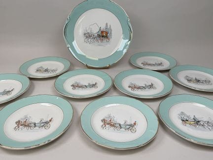BOIS DE BOULOGNE.
Juego de servicio de postre de s