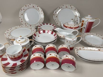 BERNARDAUD. 
Bois de Rose model.
Part of a polychr
