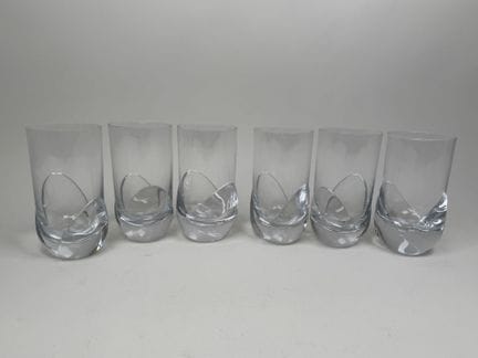 DAUM France.
Modell COROLLE.
Set aus 6 Kristallglä
