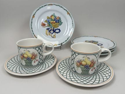 VILLEROY &amp; BOCH. 
Modell BASKET.
Ein Set aus p