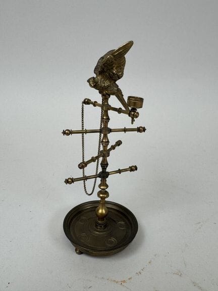 Kleiner Ringmaßstab aus Messing mit modernem Adler