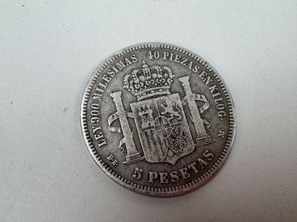 5-Pesas-Münze von 1871, Amadeo I.