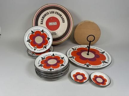 GIEN.
Modell HARMONIE.
Käse-Servierset aus mehrfar