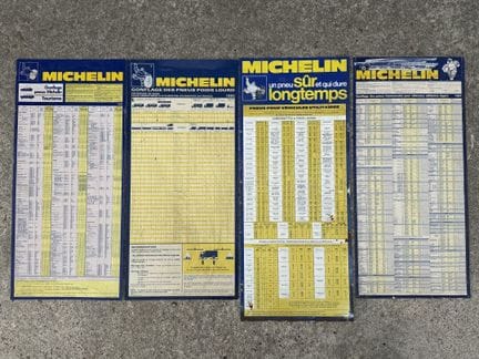 MICHELIN
Lot de 4 plaques rectangulaires en plasti