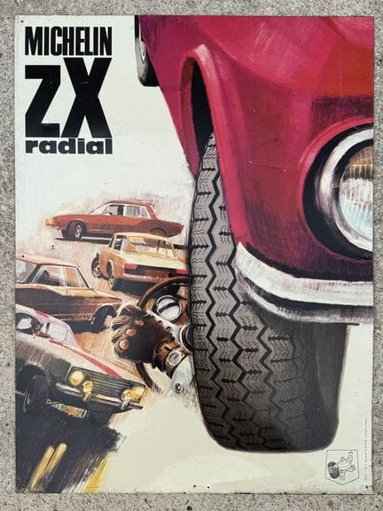 MICHELIN ZX RADIAL
Plaque publicitaire rectangulai