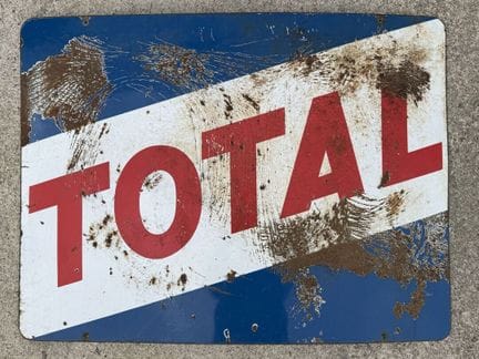 TOTAL
Plaque publicitaire rectangulaire double fac