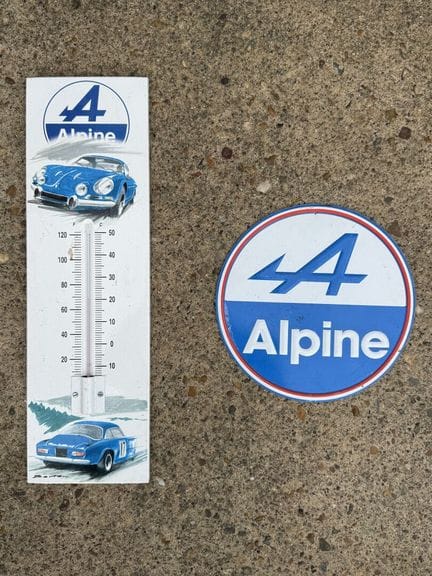 ALPINE
Thermomètre rectangulaire en métal lithogra