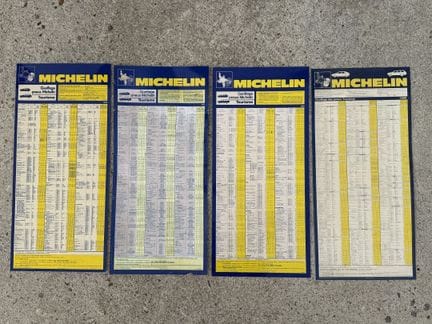 MICHELIN
Lot de 4 plaques rectangulaires en plasti