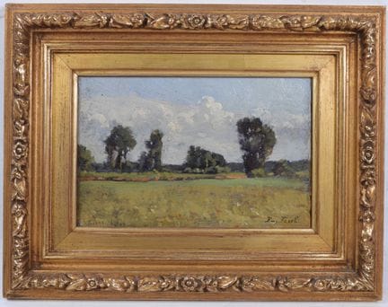 Eugène FOREL (1858-1938).
Rions.
Huile sur panneau