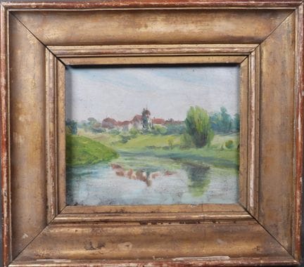 École du XXe.
Paysage.
Huile sur isorel.
26 x 41 c