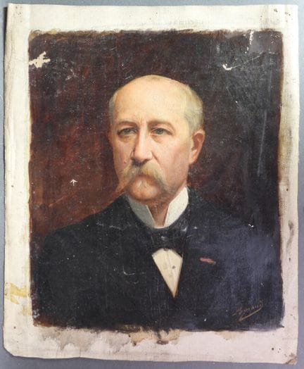 École française fin XIXe, début XXe. 
Portrait d'h