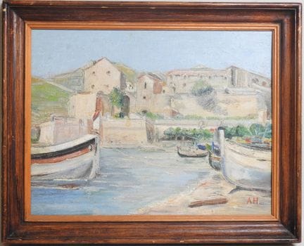 20th-Century School.
Collioure Harbor, Templar Cas