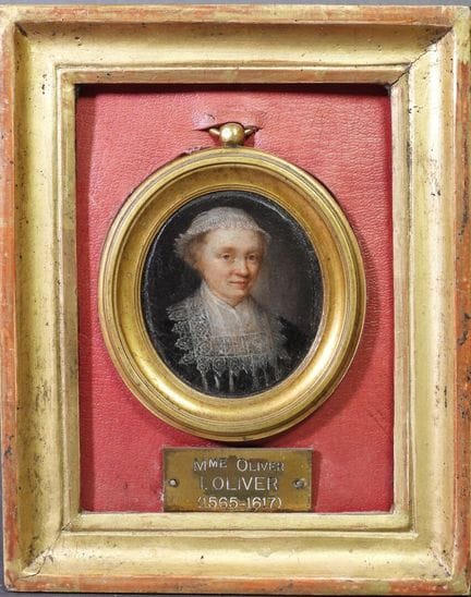 École du XIXe d'après Isaac OLIVIER.
Portrait de M