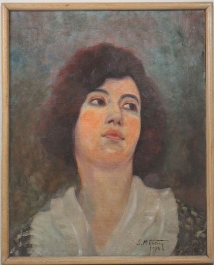 Suzanne-Marie GUÉRIN (1900-1985).
Auto-portrait.
H