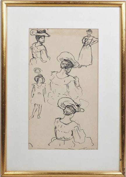 Henri LEBASQUE (1865-1937).
Études de femmes au ch