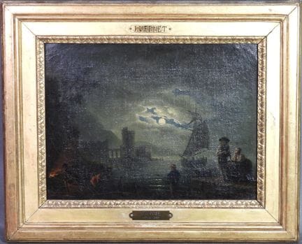 École française XVIIIe, suiveur de Joseph VERNET. 