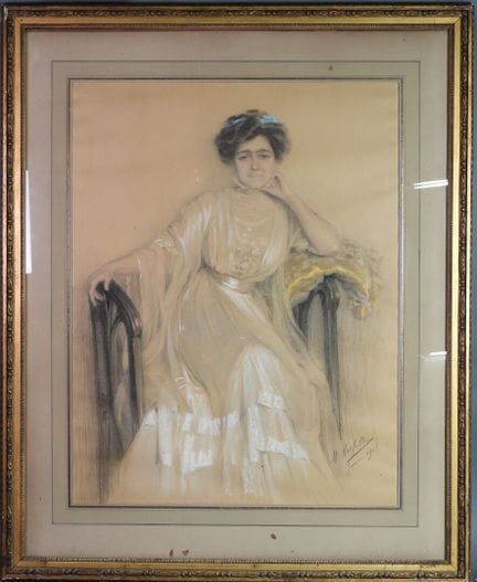 Marcel HERFELD (1889-1965).
Portrait de femme.
Des