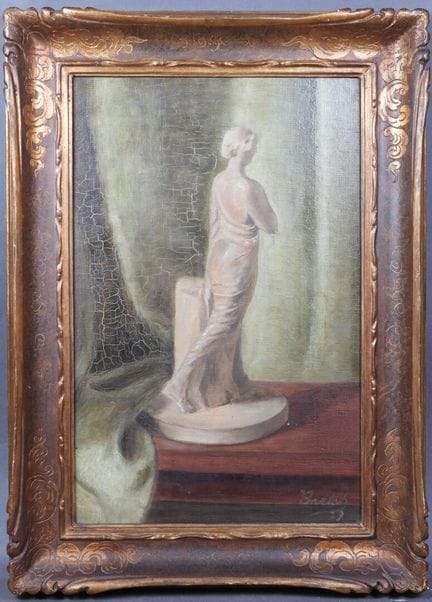 Julia BARTET (1854–1941).
The Statue.
Oil on canva
