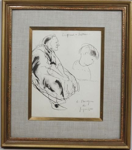 André DUNOYER DE SEGONZAC (1884-1974).
La grand-mè