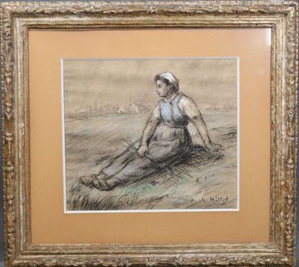Jean Charles MILLET (1892-1944).
Femme dans les he