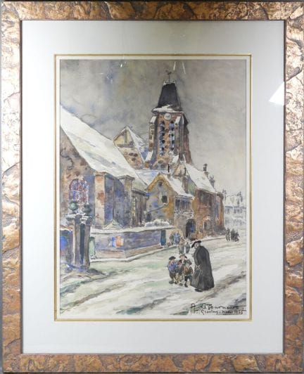 A. LE TOURNEUR (XXe).
Groslay en hiver (Seine et O