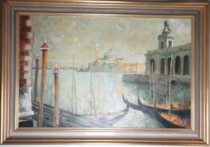 Jean ABADIE (1921–2010).
View of Venice.
Oil on ca