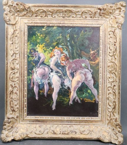 Lucien GEANT (XXe).
Les trois femmes et le satyre.