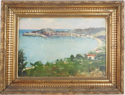 École du XXe.
Bord de mer.
Huile sur panneau.
16 x