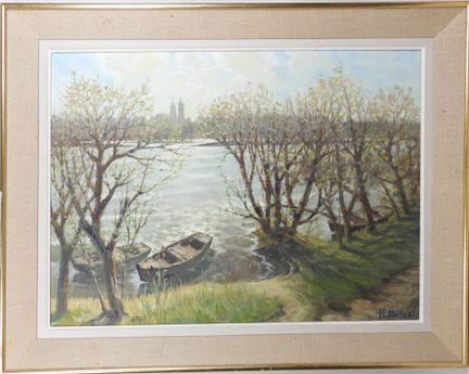 Henri MILOCH (1898-1979).
Vue de la cathédrale de 