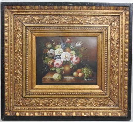 M. BLANCO (XXe).
Bouquet de fleurs.
Huile sur pann