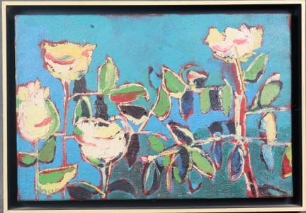CADOUF (?), XXe.
Fleurs.
Huile sur toile signée en